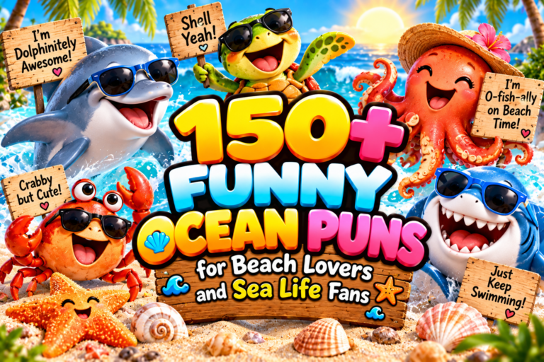 150+ Funny Ocean Puns for Beach Lovers and Sea Life Fans