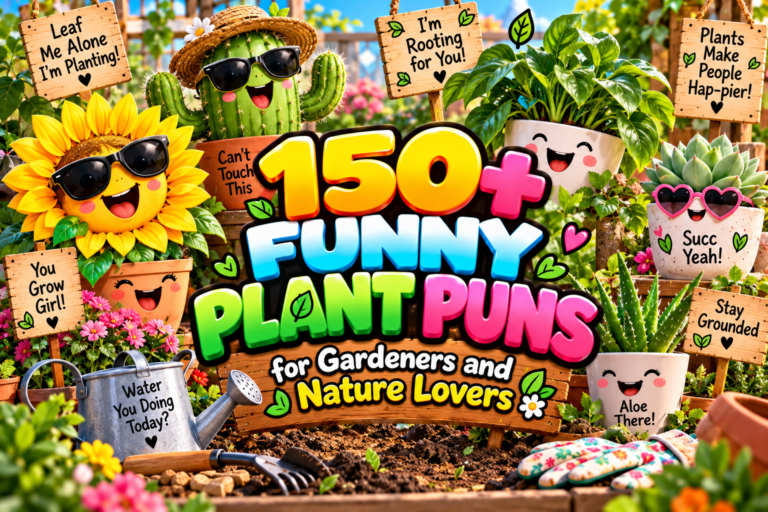 150+ Funny Plant Puns for Gardeners and Nature Lovers